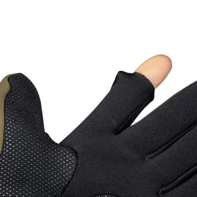 Перчатки рыбацкие CATCHER неопрен., цв.хаки р.XL (HS-HY-D14-XL) Helios