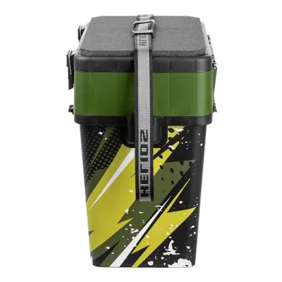Ящик зимний HELIOS с принтом ZANDER хаки (HS-IML-19-H) /кор.6шт/