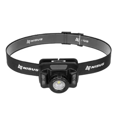 Фонарь NISUS налобный сенсорный 380 LM, IP44, USB (N-FN-HL18) 