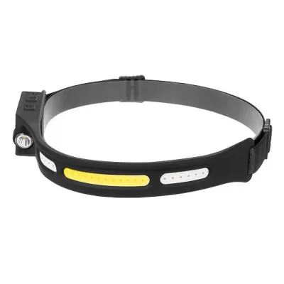Фонарь NISUS налобный сенсорный LED-200 LM, COB-200LM, IPX4, USB (N-FN-HL76) 