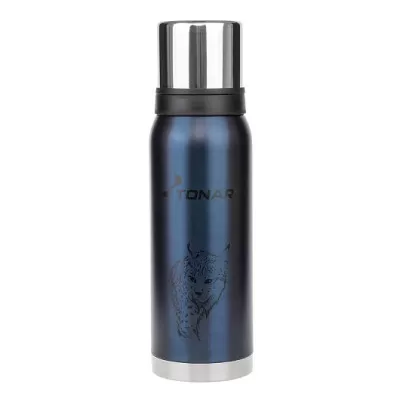 Термос (HS.TM-055-BL) 1200ML синий (2 крышки-кружки) Рысь TONAR447500