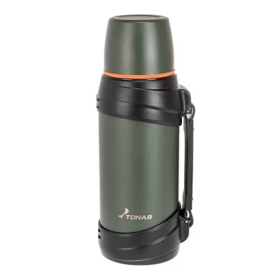 Термос (T-KD-938-2) 2000ML хаки (дополн.пласт.чашка, ручка) TONAR448017