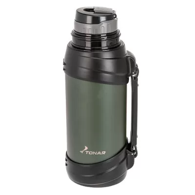 Термос (T-KD-938-2) 2000ML хаки (дополн.пласт.чашка, ручка) TONAR