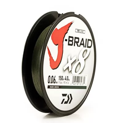 Плетенка J-Braid X8 150м (зеленая)