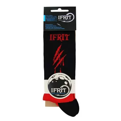 Термоноски "lFRlT-Blade"(поливстер-66%/полиамид- З0%/эластан-4%) (Цвет Черный/Красный, Размер 46/47)