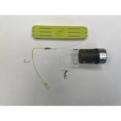 Оснастка FISHLANDIA IN-LINE Feeder GUM 40гр. (кр.№ 8, леска OWNER 60см/0,16 мм, корм. ТУРА)449262