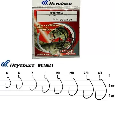 Хаябуса крючок WRM951 № 2  10шт