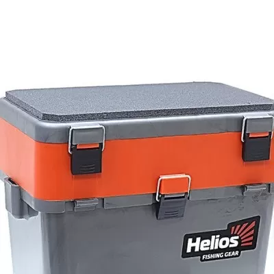 Ящик зимний HELIOS  серый/оранжевый (HS-IB-19-GO) /кор.6шт/