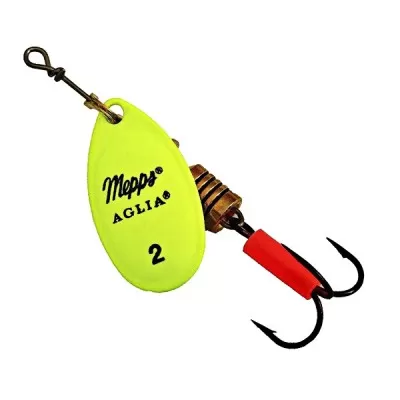 Блесна Mepps Aglia Fluo Chartreuse (лимонная) №2 (4.5гр)