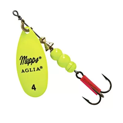 Блесна Mepps Aglia Fluo Chartreuse (лимонная) №4 (9гр.)