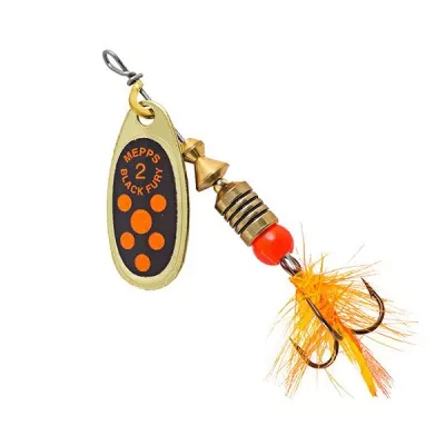 Блесна Mepps Black Fury Mouche Orange (с мушкой) серебро №2 (4.5гр)412304