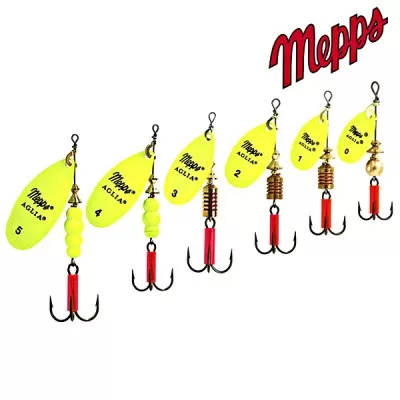 Блесна Mepps Aglia Fluo Chartreuse (лимонная) №2 (4.5гр)