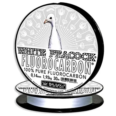 Леска BALSAX Fluorocarbon WHITE PEACOCK 30м  (0,22мм)402168