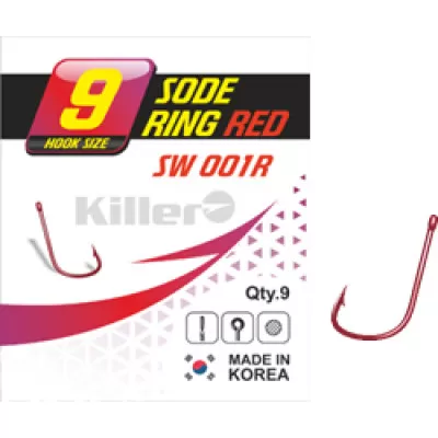 Крючок Killer SODE-RING RED № 9448034