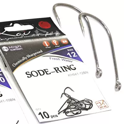 Крючок KOI "SODE-RING", размер12 (INT)/5 (AS), цвет BN (10 шт.)433654