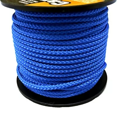 Шнур плетеный КЕМПИНГ  2,5 мм, 150 кг, 40 м, синий, катушка408937