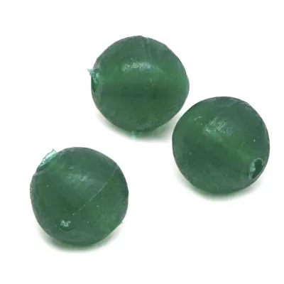 Бусина фидерная Namazu, PVC, d-5, зеленая (уп.20 шт.)411043