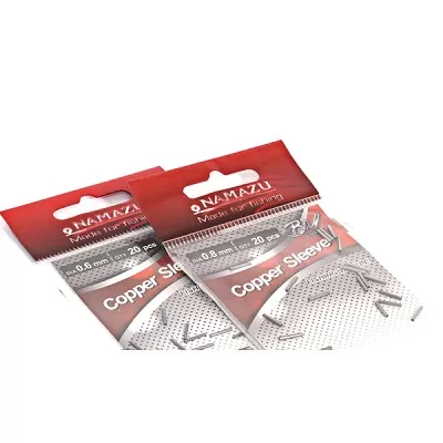 Трубка обжимная Namazu "Copper Sleeve" d-0,6мм, BN (уп. 20шт.)