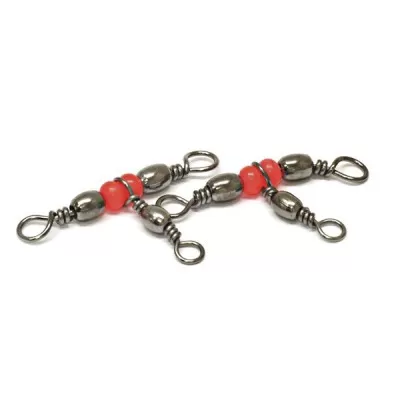Вертлюг тройной Namazu TRIPPLE SWIVEL, латунь, цв. BN, р. 3 х 5, test-32 кг (уп.10 шт)