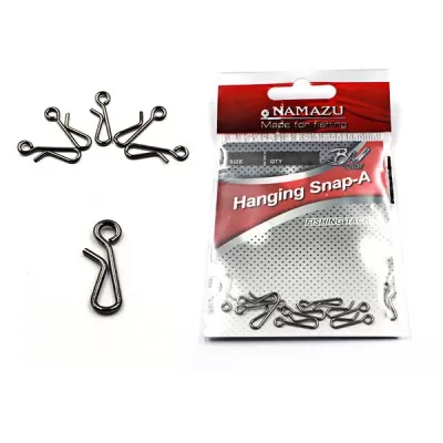 Застежка Namazu HANGING SNAP-A, цв. BN, р. 1, test-5 кг (уп.10 шт)
