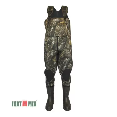 FortMen Полукомбинезон рыбацкий НЕОПРЕН с сапогами Эва арт. 34(СЕ)1500НПР р.45 (52-54) камыш
