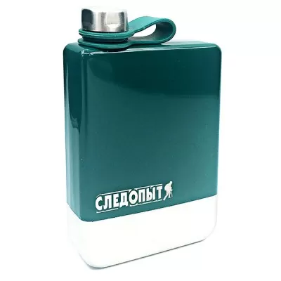 Фляжка СЛЕДОПЫТ "Green Edition" зеленая,  230 мл /PF-BD-F10431713