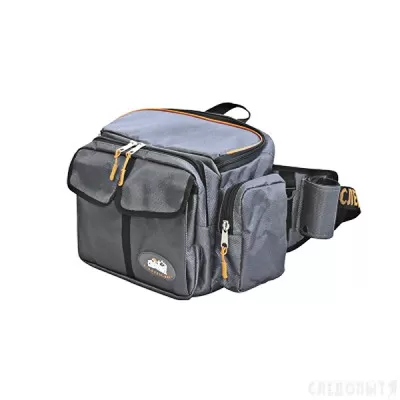 Сумка рыб. "СЛЕДОПЫТ" Fishing Hip Bag T2, 27х23х17 см, цв. серый/PF-BM-04434150
