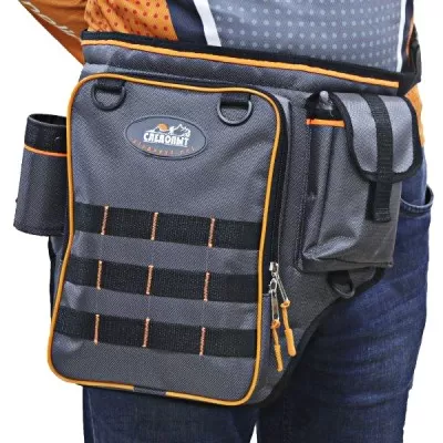 Сумка рыб. "СЛЕДОПЫТ" Fishing Belt Bag Light, 44х35х6 см, цв. серый/PF-BPO-04411875