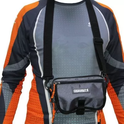 Сумка рыб. "СЛЕДОПЫТ" Street Fishing MultiLock S-Pouch, 13,5х22х8 см, цв. серый/PF-BBK-08