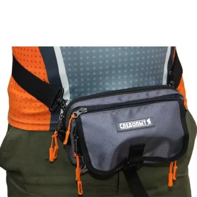 Сумка рыб. "СЛЕДОПЫТ" Street Fishing MultiLock S-Pouch, 13,5х22х8 см, цв. серый/PF-BBK-08