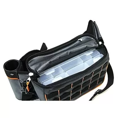 Сумка рыб. поясная "СЛЕДОПЫТ" Fishing Belt Bag, 74х22х10 см, цв. серый + 2 коробки Luno 20/PF-BPO-01