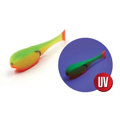 Поролоновая рыбка YAMAN на двойнике, р. 95 мм, цвет 21 UV (5 шт.)