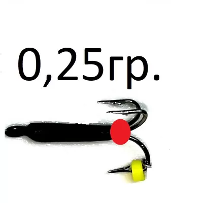 Мормышка чертик черный с украш 1.5мм (0.25гр) арт.142.1447815