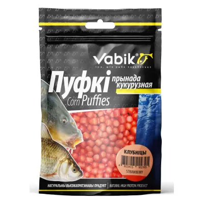 Приманка Vabik CORN PUFFIES Клубника 20г
