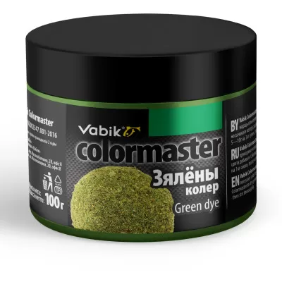 Компонент прикормки Vabik COLORMASTER Зеленый 100г436228