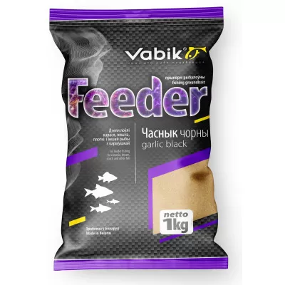 Прикормка VABIK FEEDER Чеснок черный 1кг