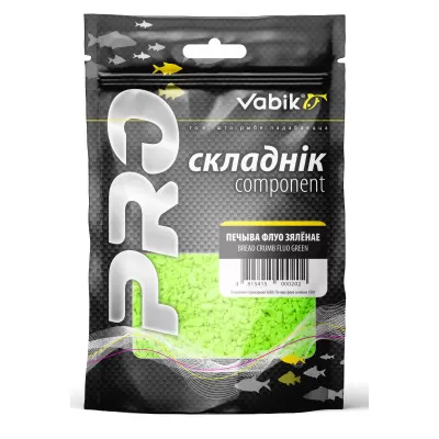 Компонент прикормки Vabik Печиво флуо 150г зеленое 434098