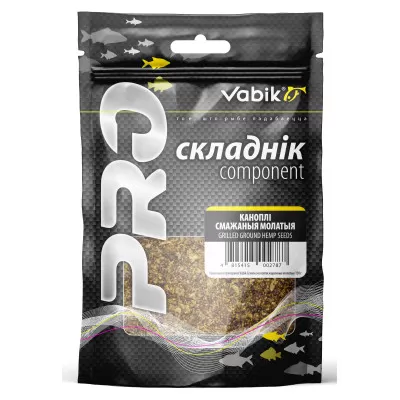 Компонент прикормки Vabik Семена конопли жареные молотые 150гр431890