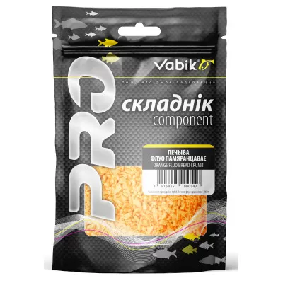 Компонент прикормки Vabik Печиво флуо 150г оранжевое 435899