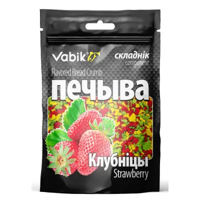 Компонент прикормки Vabik Печиво 35г клубника 446658