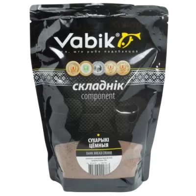 Компонент прикормки Vabik BIG PACK 750г Сухарики темные 448145