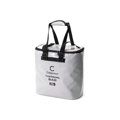 Сумка изотермическая СЛЕДОПЫТ "ПВХ-Thermal Bag" -  25л (35Х20Х36СМ) цв. серый/PF-BI-TB07447240