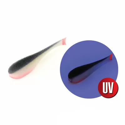 Поролоновая рыбка ЯМАН с силиконовой вставкой, р. 120 мм, цвет 18 UV (уп. 5 шт.)431664